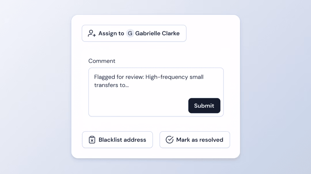 AML check integration workflow for crypto platforms
