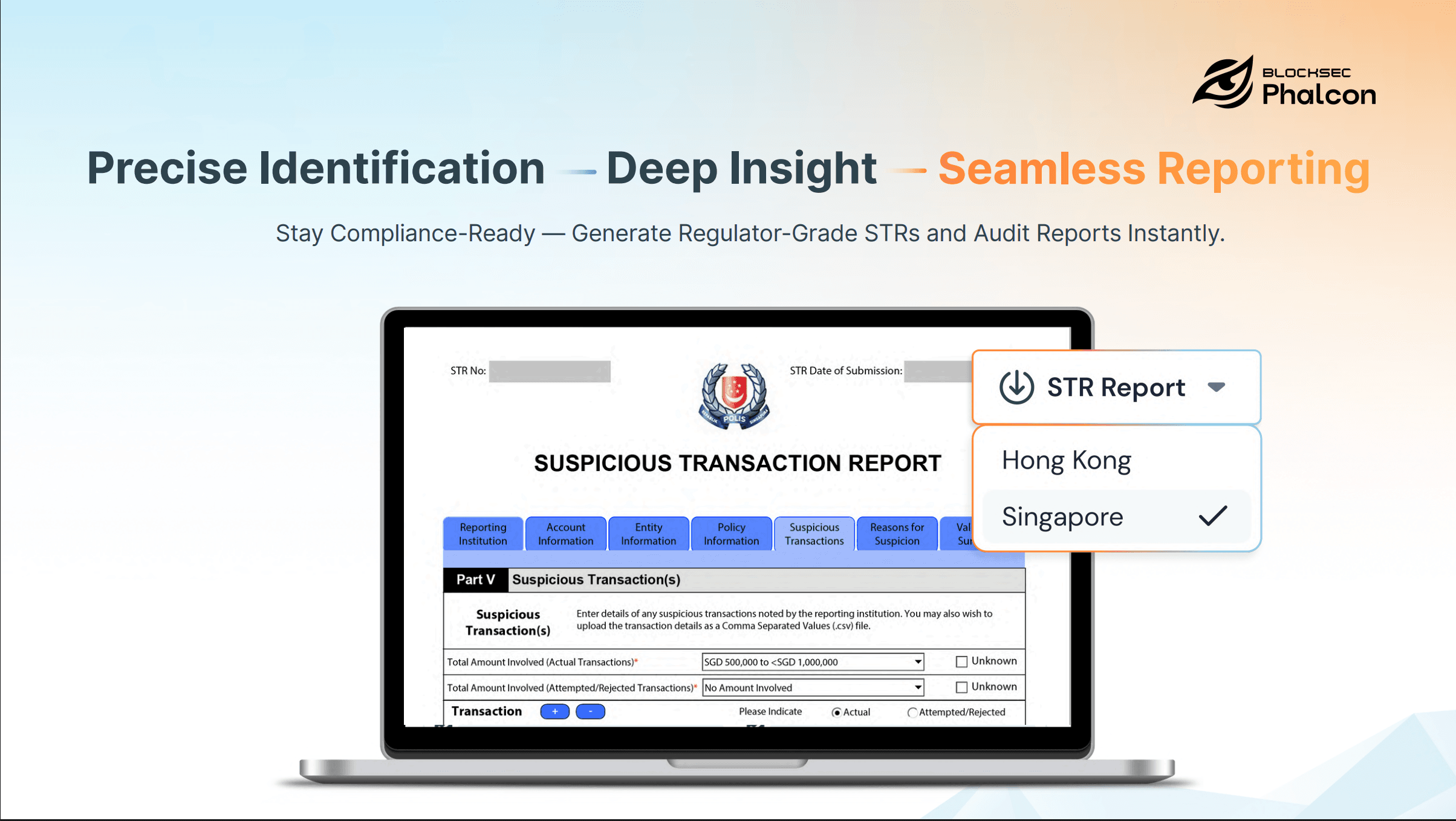 可疑交易报告 (STR) 生成