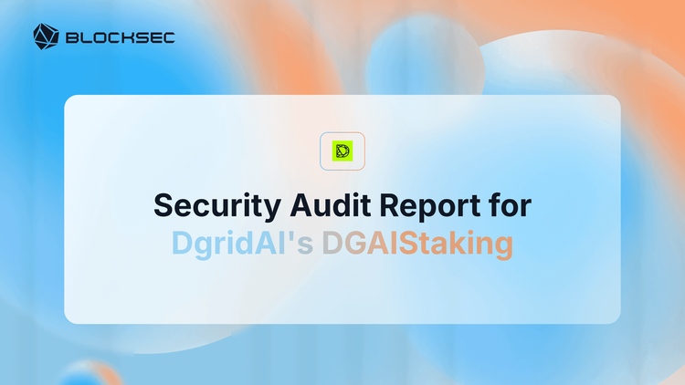 Security Audit Report for DgridAI's DGAIStaking