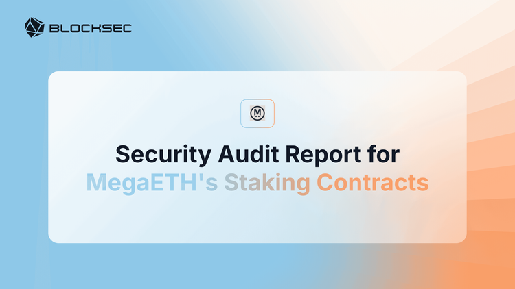 Security Audit Report for MegaETH's Staking Contracts